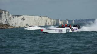 Cowes Torquay Cowes Powerboat race CTC 2022 Safety boat MEG Durlston station [upl. by Rubliw]