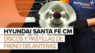 Cómo cambiar los discos y pastillas de freno delanteras en HYUNDAI SANTA FÉ CM INSTRUCCIÓN [upl. by Natsrik883]