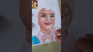 Paridhi Sharma as Jodha Bai Drawing oilpastel trending jodhaakbar shorts [upl. by Annavaig]