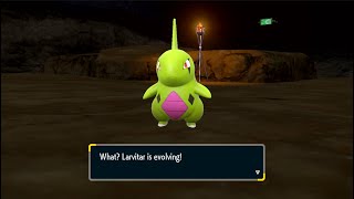 Shiny Larvitar Evolution Line Pokémon Scarlet [upl. by Cirederf]