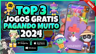 TOP 3 JOGOS NFT GRÁTIS PAGANDO MUITO EM 2024  FREE TO PLAY amp PLAY TO EARN  PC ANDROID E IOS [upl. by Ewall]