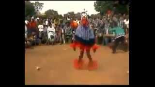 A dancing man on a stick  amazing african tribal dance  Zaouli Dance [upl. by Silverstein]