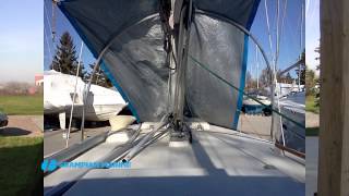 Episode 3 Tarping a boat with the mast up [upl. by Jews]