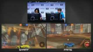 Rooster Teeth RTX 2015 Rocket League Gameplay [upl. by Ennadroj]