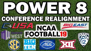 Power 8 Conference Realignment NCAA Football Winners Meet in 8 Team Playoff [upl. by Okoyik]