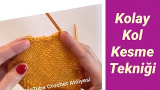 Kol Kesme Takma Kol  HowtoShape ArmHole [upl. by Nnayelhsa146]