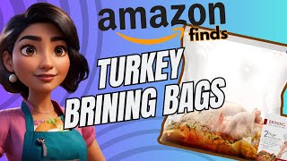 Turkey brine bag Turkey Brining Bags Set of 2 Extra Large Holds up to 38lb turkey double zippers [upl. by Blessington616]