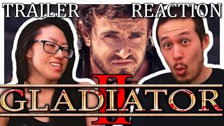 Gladiator 2 Official Trailer  Couples first time watching REACTION [upl. by Macswan137]