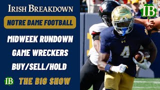 Notre Dame Midweek Rundown  Stacking Up ND vs Louisville Game Wreckers BuySellHold [upl. by Enialedam]