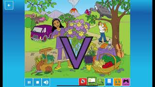 Letterland Alphabet Phonics Sounds Songs Shapes Writing  Letter V  Vicky Violet [upl. by Etterrag822]