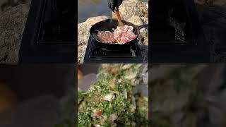 Hamburger einfacher machen Rezept smashburger food camping burger [upl. by Atsilac905]