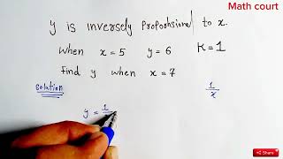 Directly proportional and Inversely proportional relationship Basic math tips [upl. by Mitch]