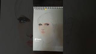 Portrait drawing TaylorSwift ❤️art pencildrawing fabercastell trending shorts fyp [upl. by Neila]