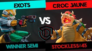 STOCKLESS 43 Winner Semi  Exots Fox vs Croc Jaune Bowser [upl. by Garland927]