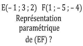 Réprésentation paramétrique dune droite dans lespace  Terminale [upl. by Mode93]