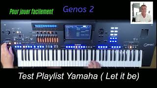 Yamaha Genos 2 Test Playlist Yamaha Let it be [upl. by Kurland]