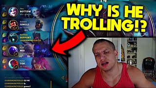 Tyler1 Upset on Teammates Champion Pick [upl. by Gnouc724]