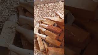 Creating Wooden Chair Legs Handcrafted vs Machinemade carpentry [upl. by Nilreb]