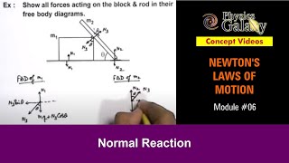 Class 11 Physics  Newtons Laws of Motion  6 Normal Reaction  For JEE amp NEET [upl. by Verbenia664]