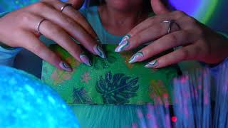 Tapping amp Scratching ASMR Beeswax Wrap 🩵 [upl. by Naujed]