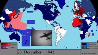 World War II on All Fronts Every Day [upl. by Nwadahs]