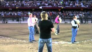 Glen Templeton  National Anthem at Cheyenne Frontier Daysmov [upl. by Graaf]