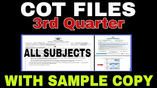 COT FILES 3RD QUARTER [upl. by Northway423]