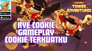 Rye Cookie Gameplay Asli Ini Cookie Kuat Banget  Cookie Run Tower Of Adventures CBT [upl. by Modeste915]