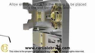 More Door Handles  Carlisle Brass Bathroom Lock Latch Reversal Instructions [upl. by Enitnemelc]