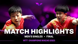 Ma Long vs Wang Chuqin  MS Final  WTT Champions Macao 2023 [upl. by Mellisa456]