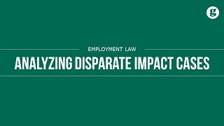 Analyzing Disparate Impact Cases [upl. by Glavin]