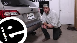 Installing the etrailer Trailer Hitch Receiver on your 2017 Subaru Outback Wagon [upl. by Elleron710]