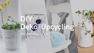 DIY Shabby Chic selber machen 🖼️✨ DekoUpcycling im VintageLook mit Kreidefarbe [upl. by Ermin477]