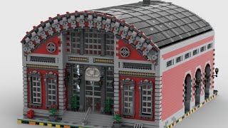 My Train Station Moc Review From Letbrick [upl. by Feerahs]