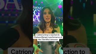 CATRIONA GRAY REACTION ON CHELSEA MANALO TOP 12 [upl. by Llyrat]