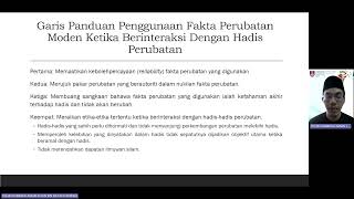 KONSEP2024  GARIS PANDUAN BERINTERAKSI DENGAN HADISHADIS PERUBATAN K029 [upl. by Balbinder]