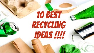 10 Best Useful Recycled Home Projects  Crafts Out Of Recycled Materials [upl. by Aiotal]