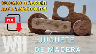 quotCómo Hacer una Aplanadora de Madera Fácil y Rápido con materiales recicladosquot juguetes demadera [upl. by Felty]