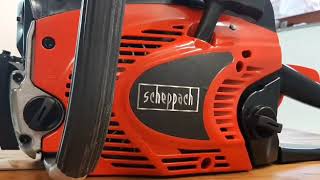 Chiansaw Scheppach CSH 56 VIDEO PROSPECT [upl. by Kingsley830]