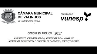 Concurso 2017  Câmara Municipal de Valinhos SP  Questão 18 [upl. by Cinderella446]