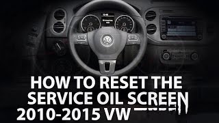 How to Reset Maintenance Oil Light on a 2015 Volkswagen  Neighborhood Mechanic [upl. by Audwin]