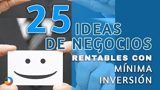 Otras 25 ideas de negocios rentables con mínima inversión quotTendencias 2021quot [upl. by Nellak]