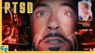 TONY STARK amp PTSD Psychology of a Hero in IRON MAN [upl. by Nevil]