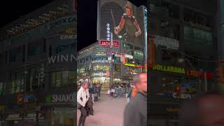 Dundas square Nov2024downtowntoronto travel short torontonight music youtubeshort [upl. by Hofmann]