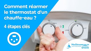 Comment réarmer le thermostat dun chauffe eau  Tuto rapide  MesDépanneursfr [upl. by Adnamor327]