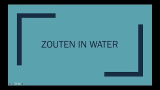 Zouten in Water [upl. by Anyela597]