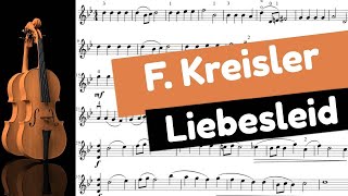 Kreisler  Liebesleid au violon avec partition [upl. by Eustasius]