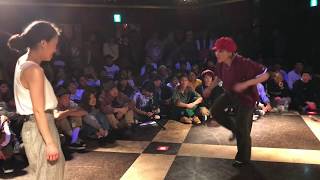 YUKA vs HANA2018216Hook up LOCKINGSEMI FINAL [upl. by Hinze]