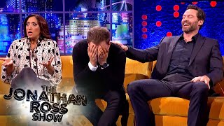 Hugh Jackman amp Taron Egerton Cant Handle Shazia Mirzas Brazilian Chat  The Jonathan Ross Show [upl. by Attenrev106]