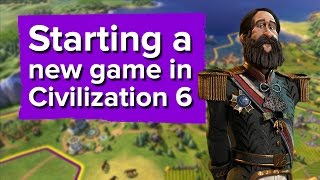 Starting a new game in Civilization 6 Handson Gameplay  Interview [upl. by Asylla955]